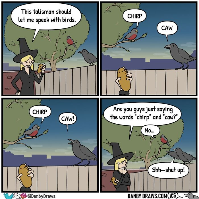 Funny Surprising End Of A Comic About birds