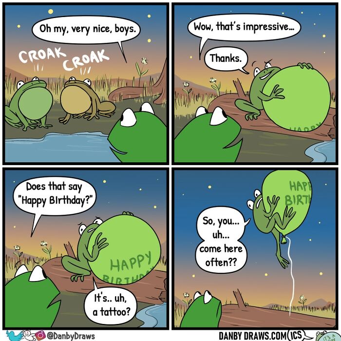 Funny Surprising End Of A Comic About frogs