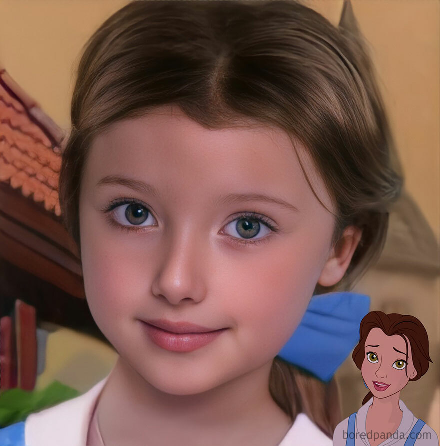 Belle as a Popular Disney Princesses looks like In Reality