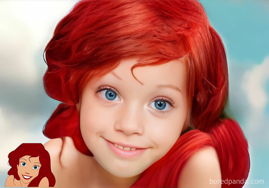Ariel, as a Disney princess would look like in reality 