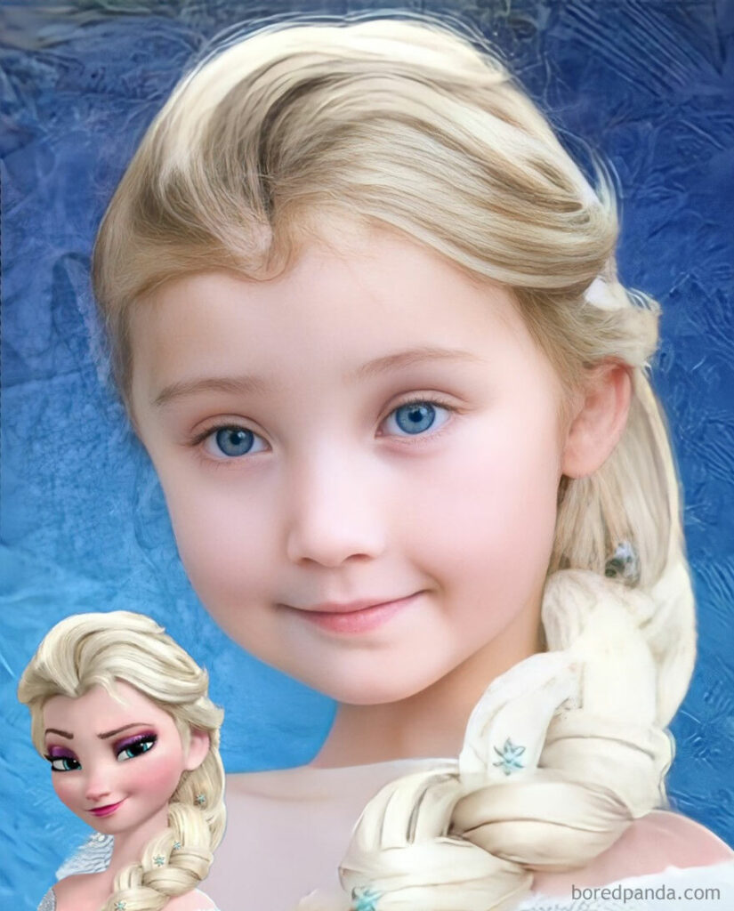 Elsa from Disney princess would look like this in reality