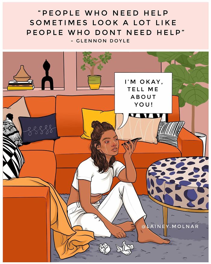 Artist Creates Comics About Women's Social Stereotypes of mental conditions