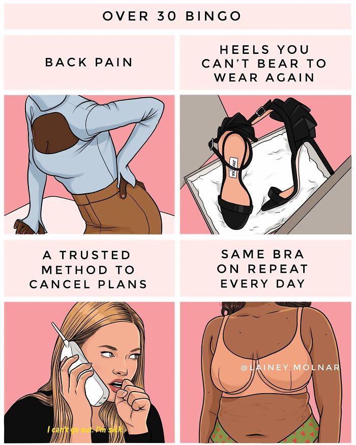 Artist Creates Comics About Social Stereotypes of Women over the age of 30