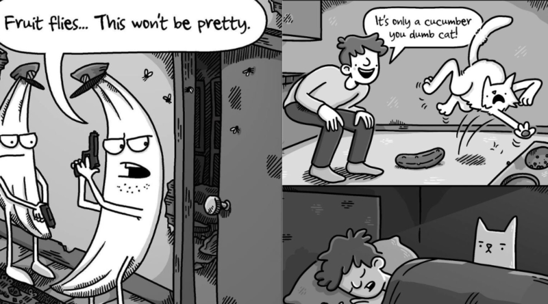 this artist has been creating single-panel comics Here are 36 his latest clever cartoons