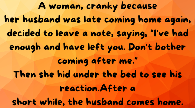 A Hilarious Misunderstanding