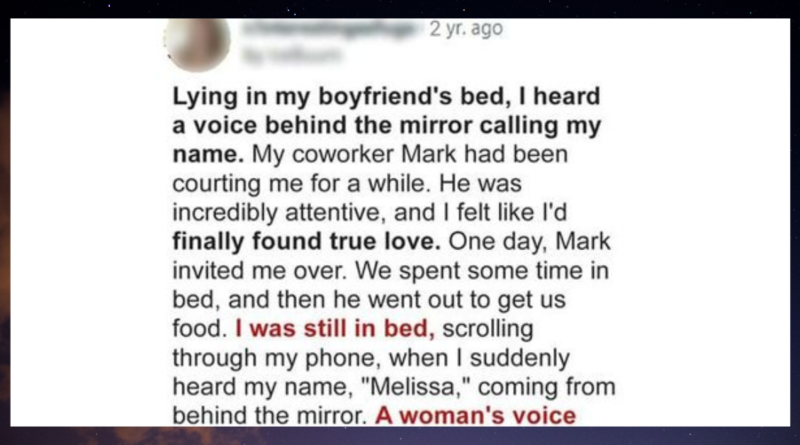 Wife Discovers a Hidden Door behind the Mirror