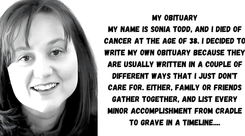 Dying Woman Writes Her Own Obituary