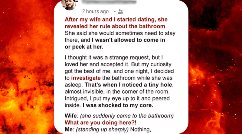 My Wife’s Mysterious Bathroom Rule Unveiled