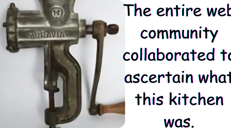 The entire web community collaborated to ascertain what this kitchen was.