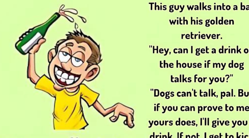 This guy walks into a bar