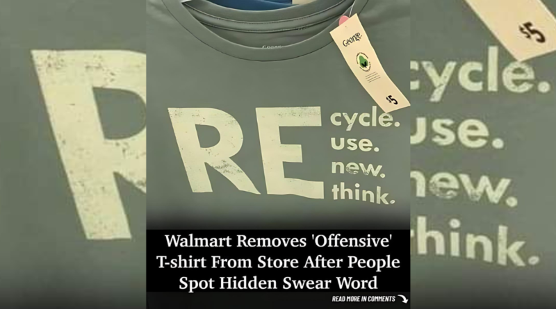 Walmart Removes Offensive Shirt With Hidden Curse After Complaints