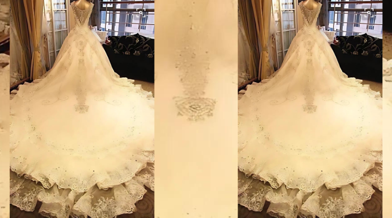 Bride wears grandma’s wedding dress down the aisle that she stored in a garbage bag from 1961