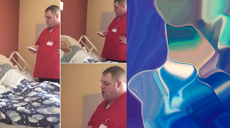 Maria is dying. Then carer takes something out of his pocket and fulfills her last wish.