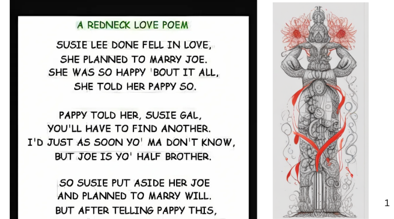 A rednect poem in..Continue Reading Below first comment