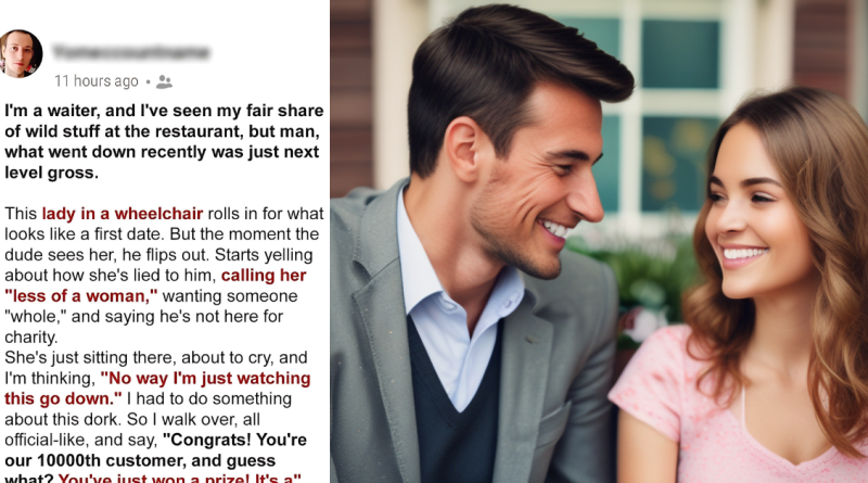 Man Comes on a First Date and Sees the Woman Is Disabled