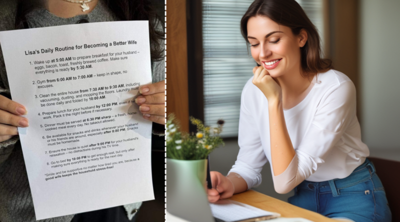 My Husband Created a New Schedule for Me to ‘Become a Better Wife’ — I Taught Him a Good Lesson in Response