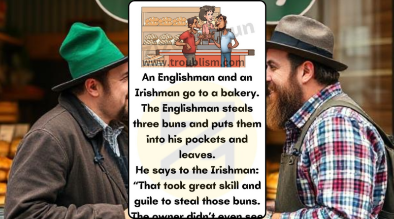 A Englishman and an Irishman go to a bakery