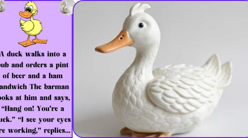 A duck sculpted from plaster, often decorative and whimsical in style.