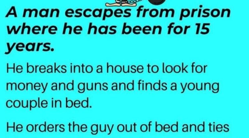 A man escapes from prison where he has been for 15 years.