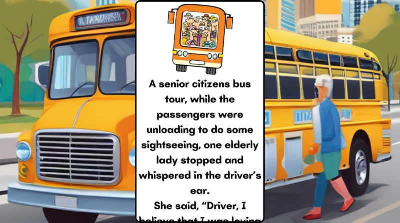 A senior citizens bus tour