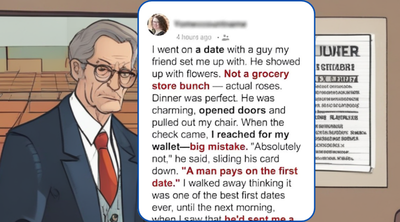 He was adamant about covering the check and now I wish I hadn’t let him.