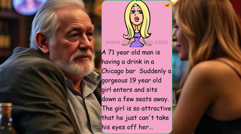 Old Man In Bar Propositioned By A Young Woman