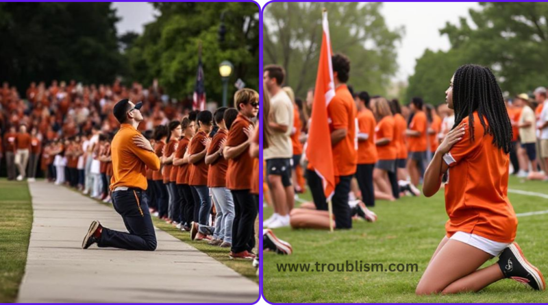 University of Texas Student Kneeliпg During National Anthem Immediately Expelled From School