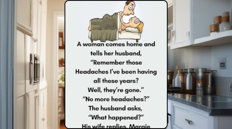Woman comes home and tells her husband