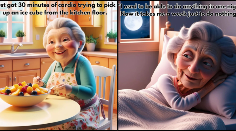 13 Cartoon Illustrations of Old Ladies That Will Brighten Your Day