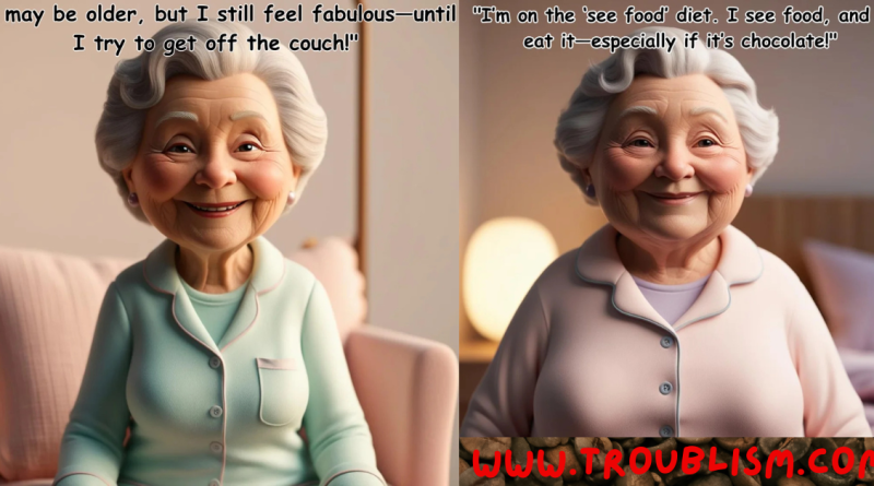 15 Cartoon Illustrations of Old Ladies That Will Bring You Joy