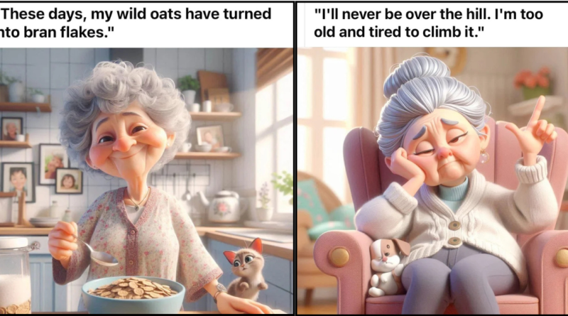 15 Illustrations of Elderly Ladies That Will Make You Smile