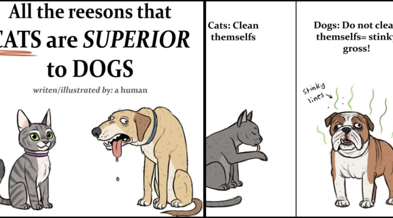 4 Hilarious Comics Explaining Why Cats Are Better Than Dogs