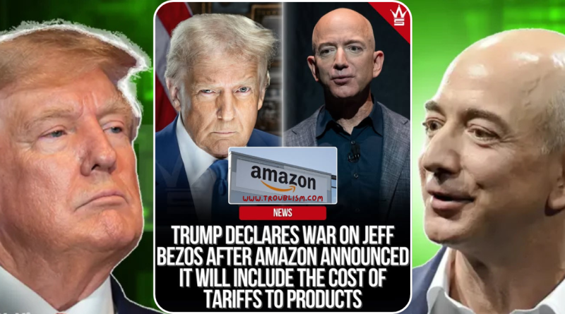 Bezos ‘betrays’ Trump! Shows Amazon Customers the tariff cost of each item. President left fuming