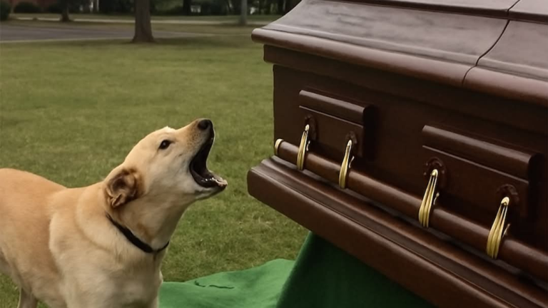 Dog Won’t Stop Barking at Coffin During Funeral Son Opens It and Is Stunned to Find It Empty