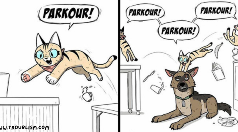 Pixie and Brutus comic titled "Make Your Day Funny