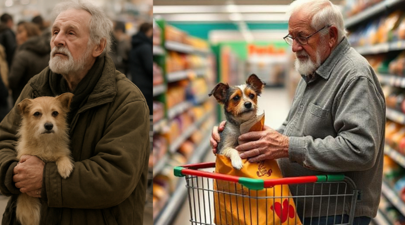 I bought food for an elderly man and his dog, but I never could’ve imagined what would unfold the following day.