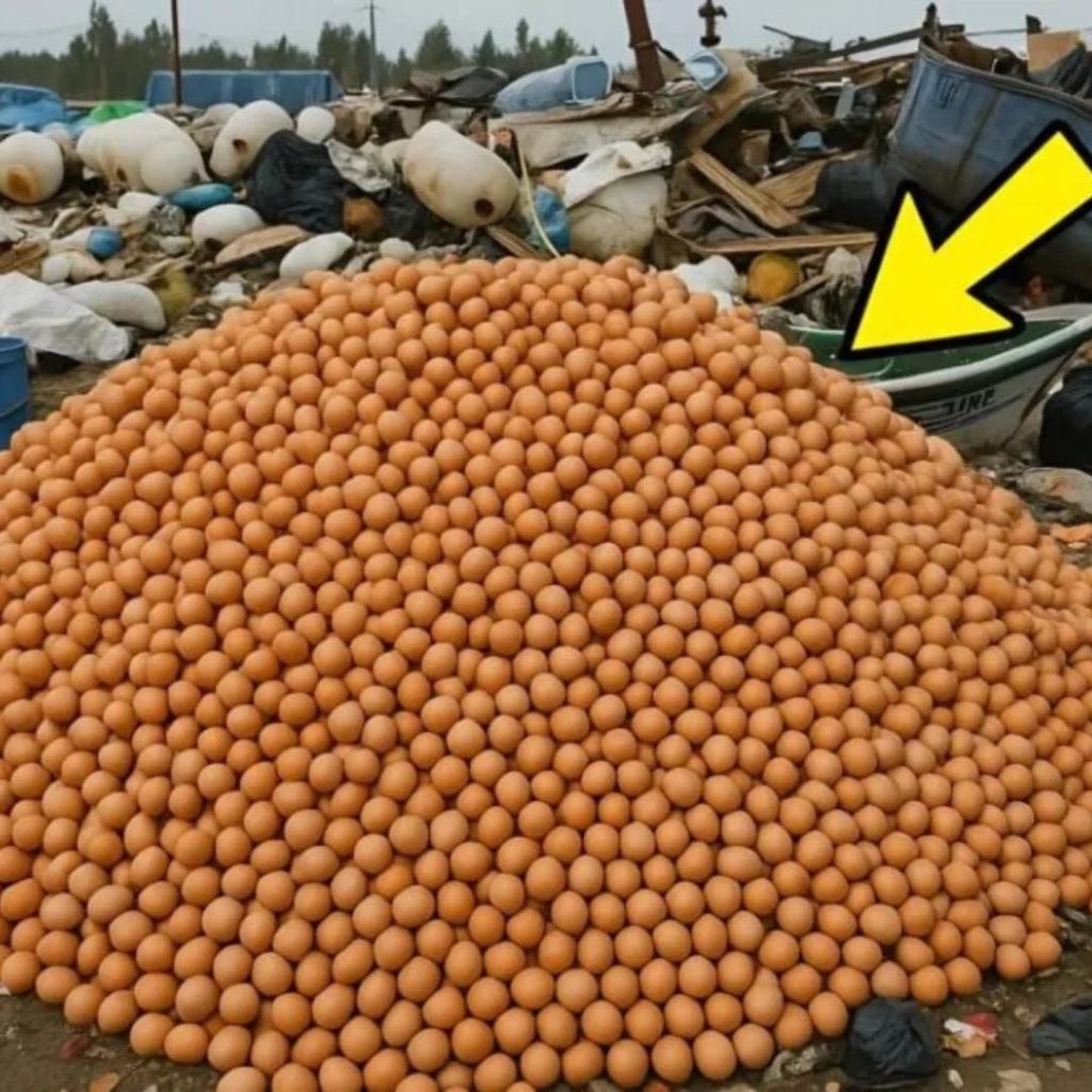 Twenty thousand chicken eggs were taken off store shelves and discarded at the city landfill, but three months later, something surprising occurred.