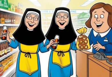 TWO NUNS WERE SHOPPING AT A 7.11 STORE