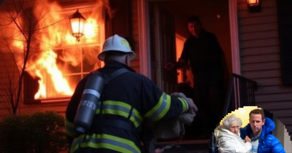 I Risked My Life Carrying My Elderly Neighbor During a Fire—What a Man Said Two Days Later Left Me Stunned
