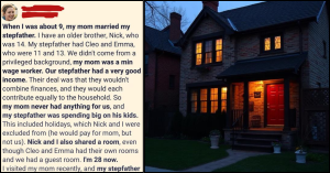 My stepfather demanded I pay for his daughter’s new house but what he didn’t know was that my mother had been hiding a 19-year